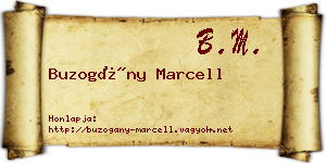 Buzogány Marcell névjegykártya