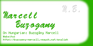 marcell buzogany business card