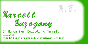 marcell buzogany business card
